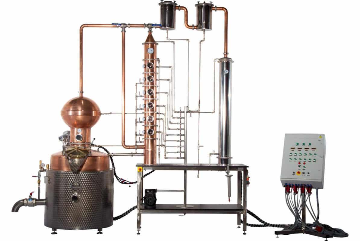 Distilleerketel DWPA 300 L PREMIUM 6 chamber column GIN distillation